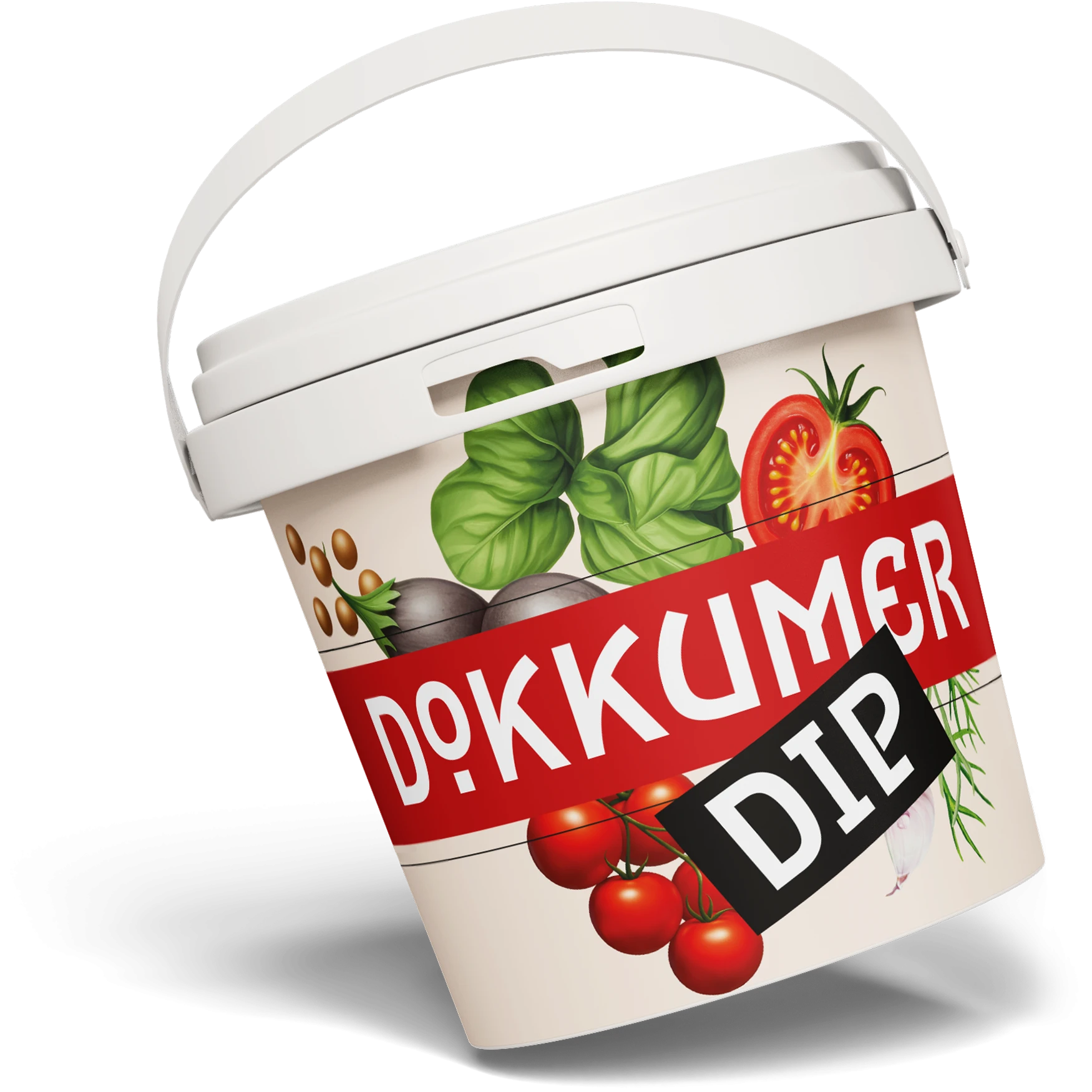 Dokkumer Dip zongedroogde tomaat met verse basilicum